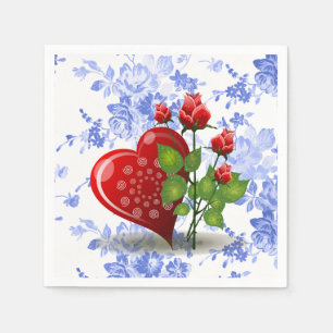 Valentine's Day Paper Napkins