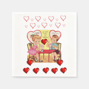 Valentine's Day Paper Napkins