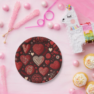 Valentines Day  Paper Plate