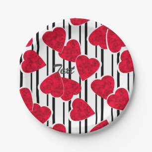 Valentine's day paper plate