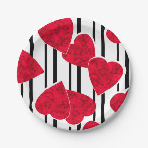 Valentine's day paper plate