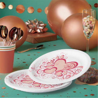 Valentine's Day Paper Plates