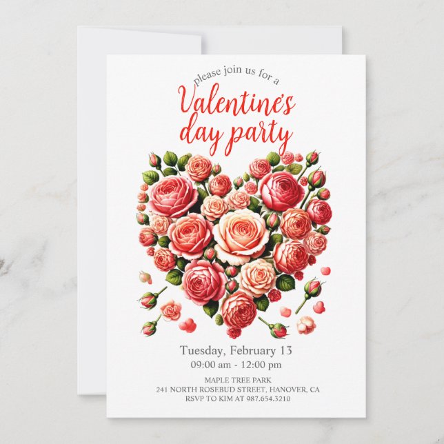 Valentine's Day Party Invitation (Front)
