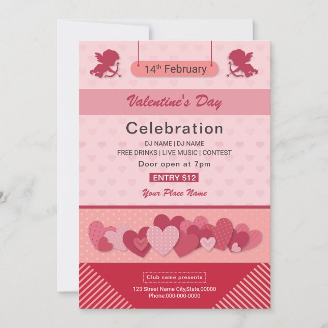Valentine's Day Party Invitation (Front)