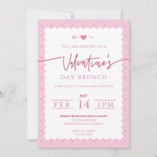 Valentine's Day Party Invitation Day Brunch