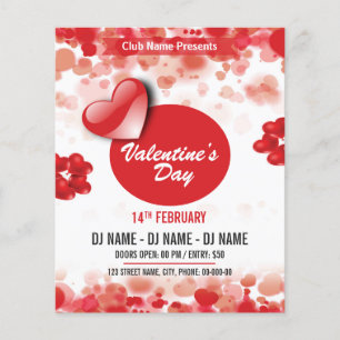 Valentine's Day Party Invitation Flyer