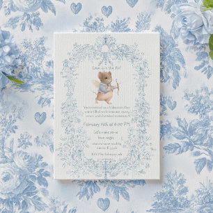 Valentine's Day Party Mouse Themed Invitation