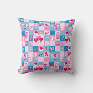 Valentines Day pattern Throw Pillow
