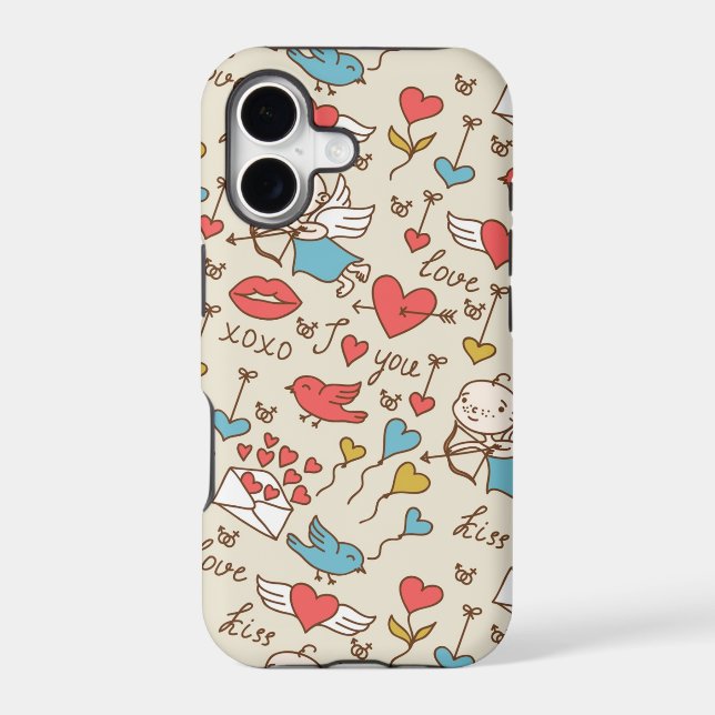 Valentine's Day Pattern with Cupid (Back)