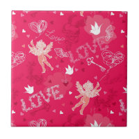 Valentine's Day  Pattern With Cupid