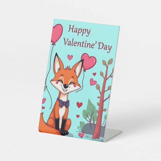 valentine's day pedestal sign (Front)