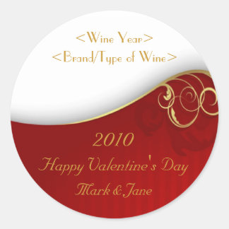 Valentine's Day Personalized Wine Label