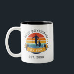 Valentine's Day Photo Best Boyfriend By Par Golfer Two-Tone Coffee Mug<br><div class="desc">Retro Best Boyfriend By Par design you can customize for dad, stepfather, grandpa or any golf enthusiast who's also a dad. Perfect gift for the best father, step daddy or grandfather ever who loves club sports or golfing The text "BEST BOYFRIEND BY PAR" can be customized with any moniker by...</div>
