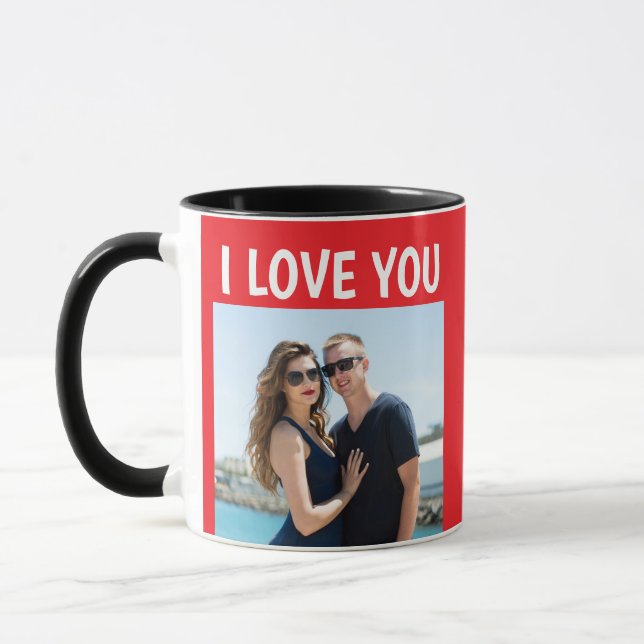 VALENTINE'S DAY PHOTO  CUSTOM COFFEE MUG (Left)