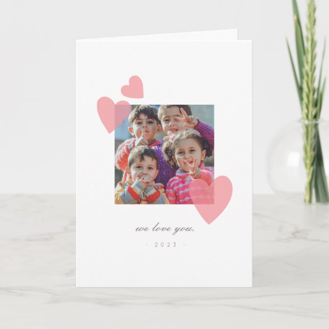 Valentine's Day Photo Gift Card (Front)