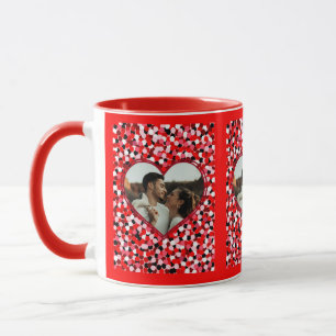 Valentine's Day Photo Heart Mug