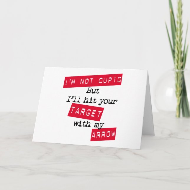Valentine's Day Pick-Up Line Holiday Card (Front)