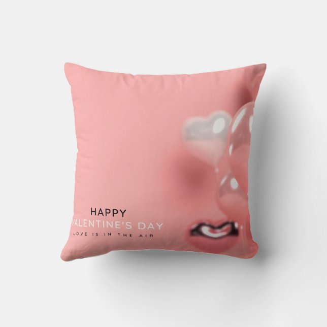 Valentine's Day Pillow - Microbiology Theme (Back)