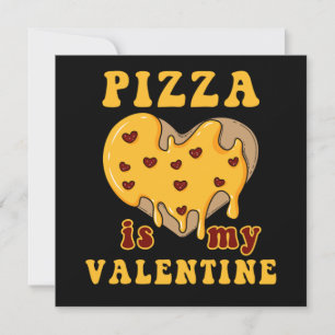 Valentines Day Pizza Love Heart Relationship Food  Invitation