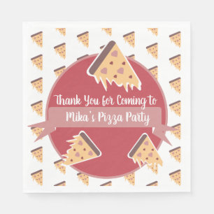 Valentines Day Pizza Party Kids Party  Napkin