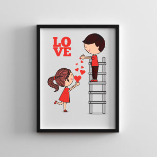 "Valentine's Day PNG Art - Romantic Graphics" Poster