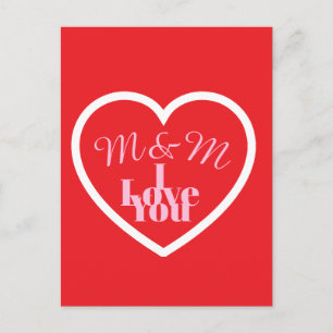 Valentines day Post card