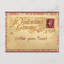 Add Text To Postcards Valentine's Day Cards | Zazzle.ca