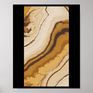 Valentines Day Pride Orange Marble Marble Lovers 1 Poster