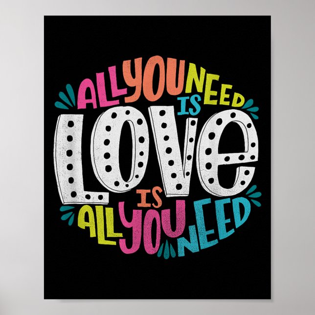 Valentine's Day Product - All You Need Is Love  Poster (Front)