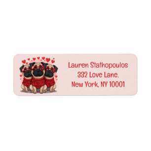 Valentines Day Pug Dogs