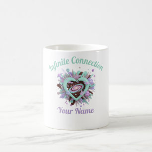 Valentine's Day & Purple and teal Personalized Mug