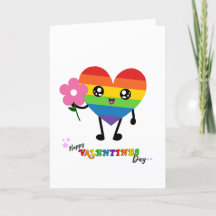 Valentines Day Rainbow Heart