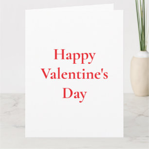 Valentine's Day Red Cute Colourful Romantic 2025 Card