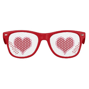 Valentine's Day Red Hearts Love Kids Sunglasses