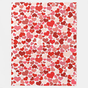 valentines day red pink hearts blanket