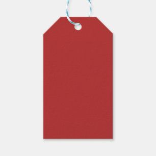 "Valentine's Day Red" Solid Red Gift Tag