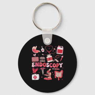 Valentine's Day Retro Endo Crew Nurse Endoscopy Gl Keychain