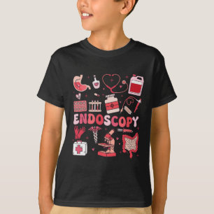 Valentine's Day Retro Endo Crew Nurse Endoscopy Gl T-Shirt