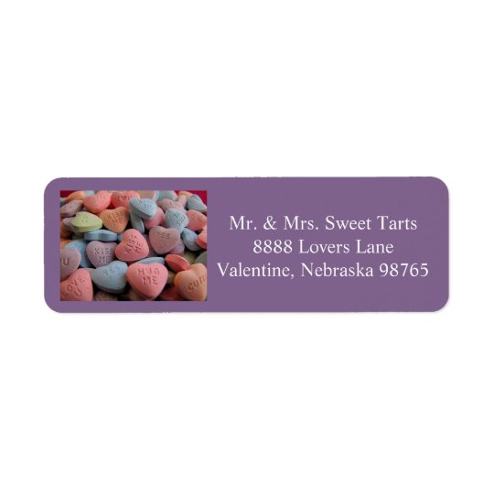 Valentines Day return address label 1 2016