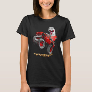 Valentines Day Rex Riding Monster Truck Toddler Bo T-Shirt