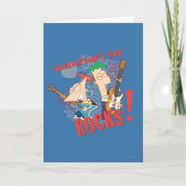 Valentine's Day Rocks! Holiday Card (Front)
