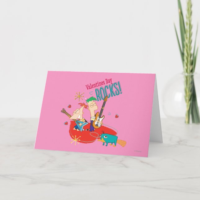 Valentines Day Rocks Holiday Card (Front)