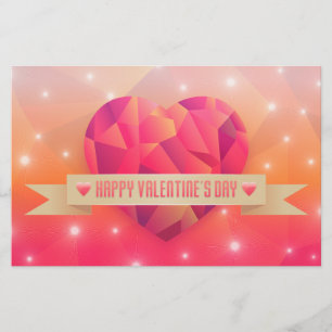 Valentine's Day Romantic Love Modern Stationery