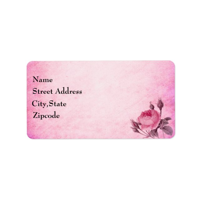Valentine's day Rose Label (Front)