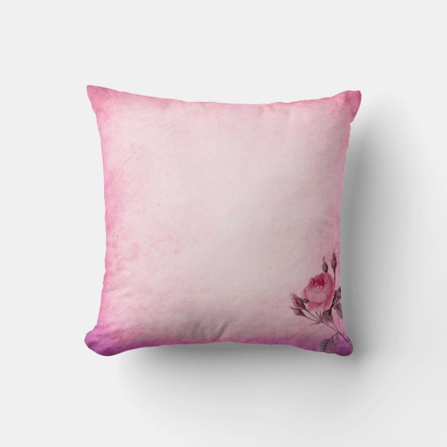 Valentine's day Rose  Throw Pillow (Front)