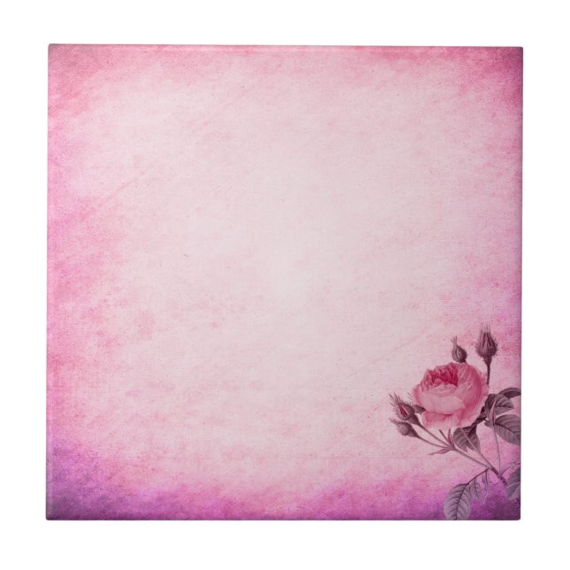 Valentine's day Rose  Tile (Front)
