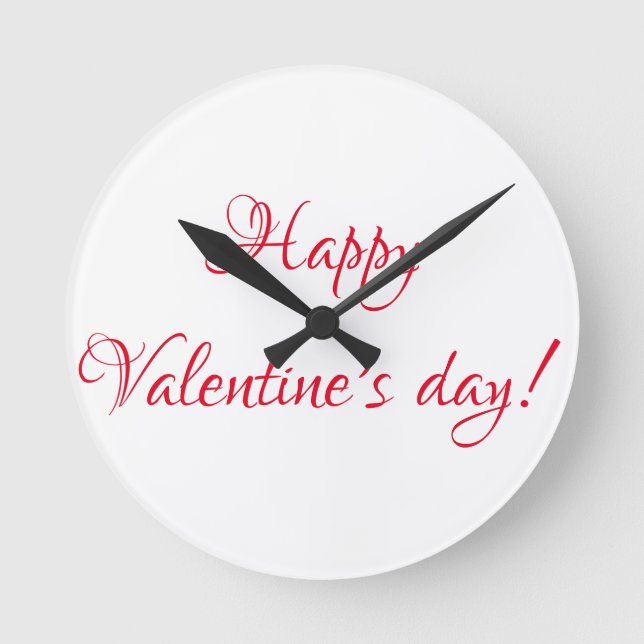 Valentine's day round clock (Front)