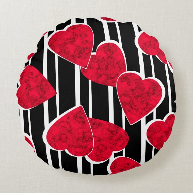Valentine's day round pillow (Front)