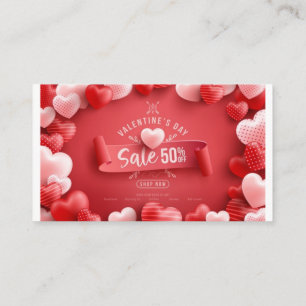 valentine's day sale special offer up to 50 off sh enclosure card