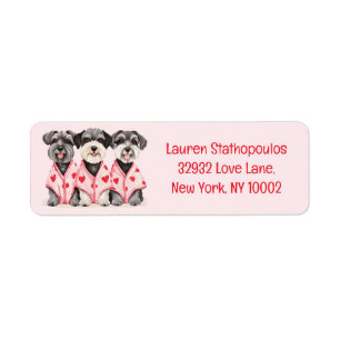 Valentines Day Schnauzer Dogs